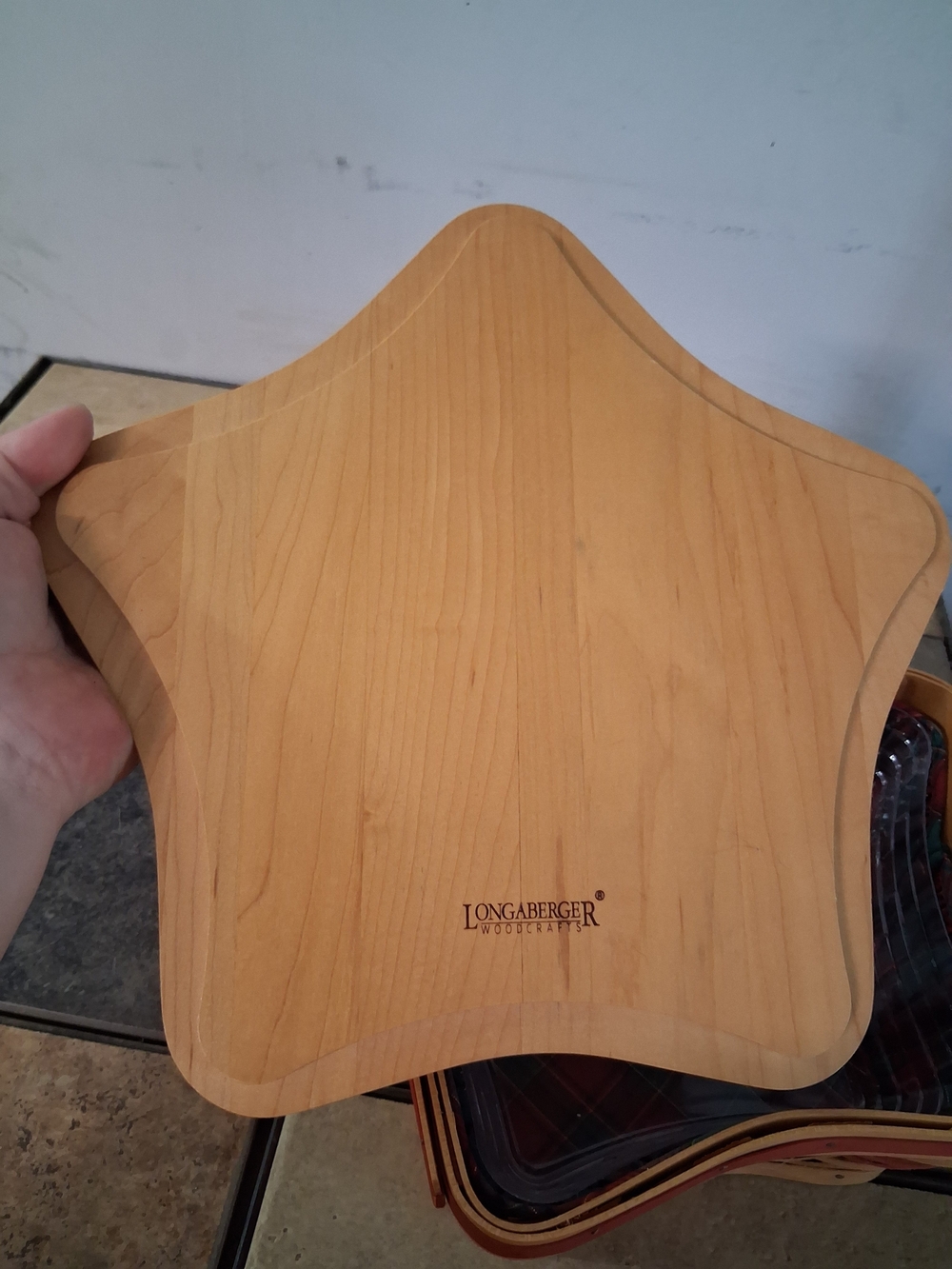 Longaberger Red and Natural Shining Star Basket - Picture 8 of 9